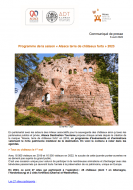 Programme de la saison « Alsace terre de châteaux forts » 2023